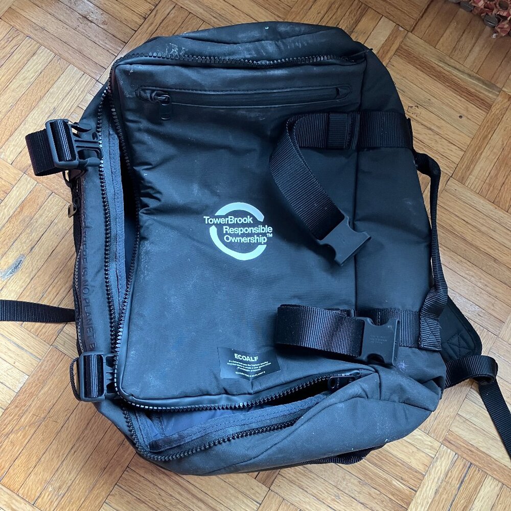 ecoalf backpack tote black condition as pictured, needs to be washed